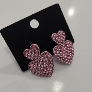 🔥Pink Heart Crystal Earrings🔥